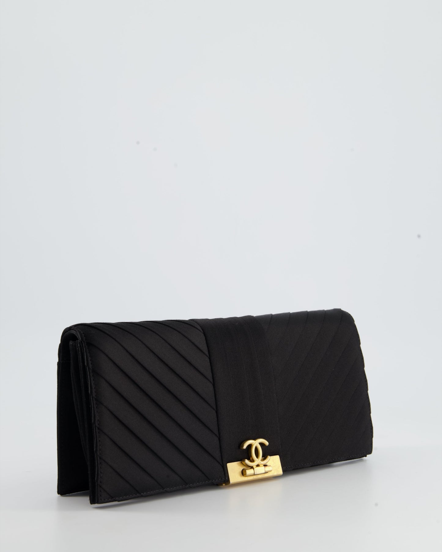 Chanel Black Gold Luxury Clutch