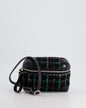 Chanel Tweed Black Silver Green Handbag Style