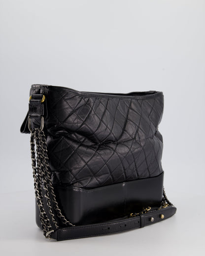 Chanel Gabrielle Large Lambskin Leather Black Handbag