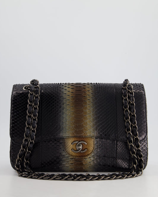 Chanel Flap Classic Leather Black Brown Shoulder Bag