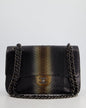 Chanel Flap Classic Leather Black Brown Shoulder Bag