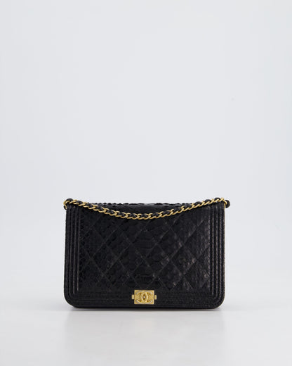 Chanel Boy Black Gold Chain Crossbody