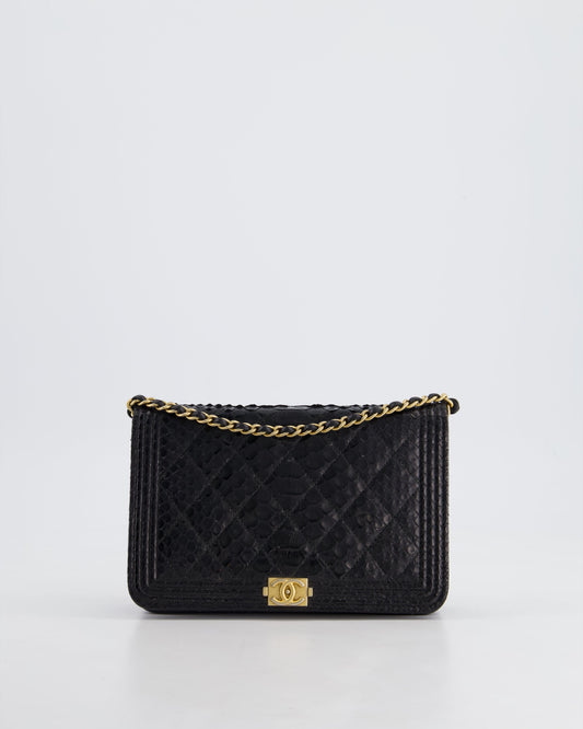 Chanel Boy Black Gold Chain Crossbody Style