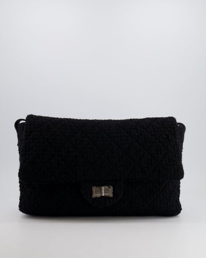 Chanel Flap Quilted Tweed Black Shoulder Bag Style