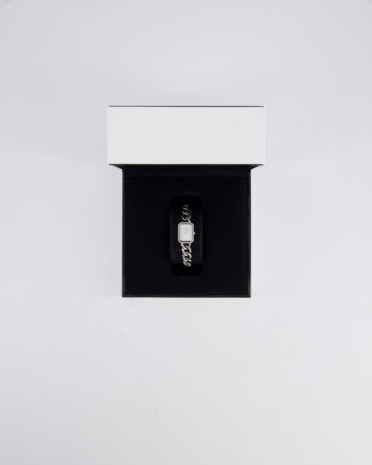 Chanel Stainless Steel Premiere H3253 Diamond and Mother of Pearl 26mm Quartz Watch