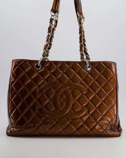 Chanel Leather Silver Luxury Tote Style 2