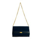 Blue Dior Diorissimo Trotter Canvas Chain Shoulder Bag