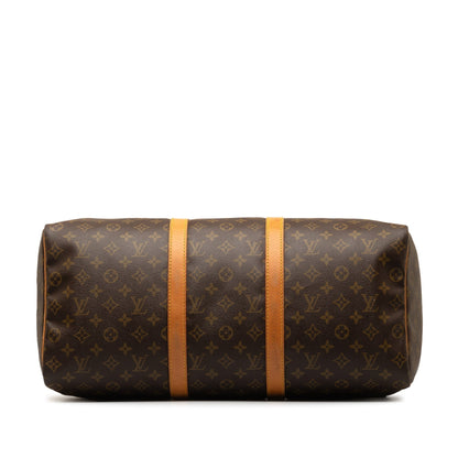 Brown Louis Vuitton Monogram Keepall 50 Travel Bag