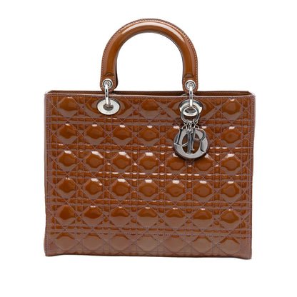 Dior Lady Dior Cannage Brown Handbag Cannage