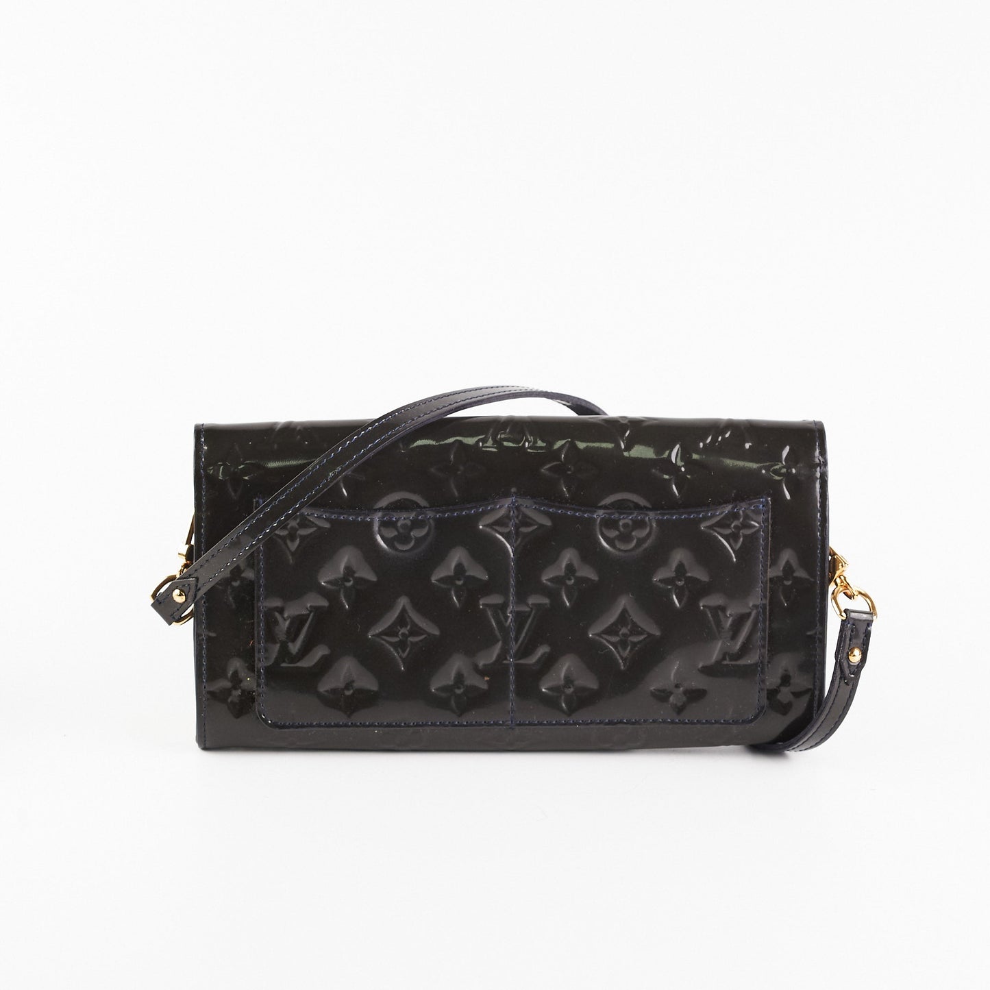 Louis Vuitton Vernis Cluch Bag Black