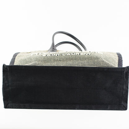 Saint Laurent Luxury Leather Black Tote Bag