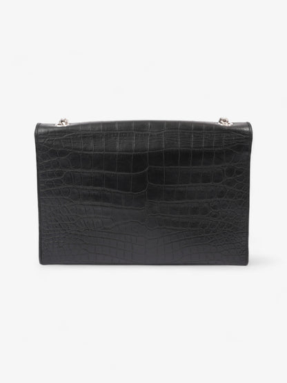 Saint Laurent Kate Black Embossed Leather