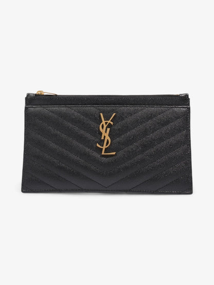Saint Laurent Cassandre Leather Black Shoulder Bag Leather