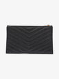 Saint Laurent Cassandre Leather Black Shoulder Bag Leather