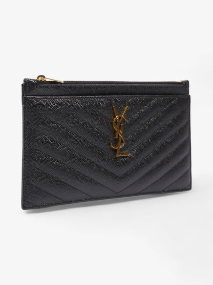 Saint Laurent Cassandre Leather Black Shoulder Bag Leather