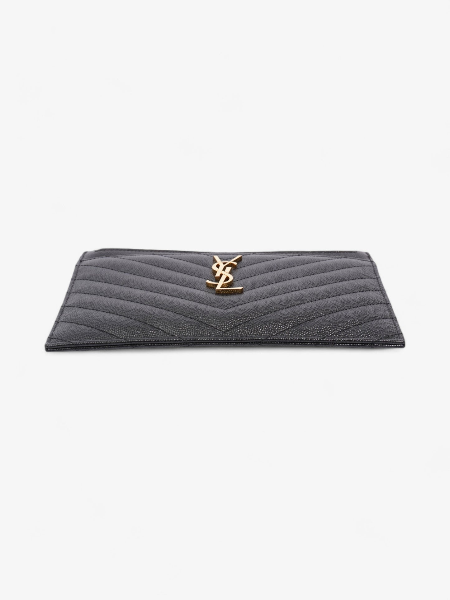 Saint Laurent Cassandre Leather Black Shoulder Bag Leather