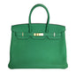 Luxury Hermes Birkin 35 Bamboo Green Togo Ghw Bag