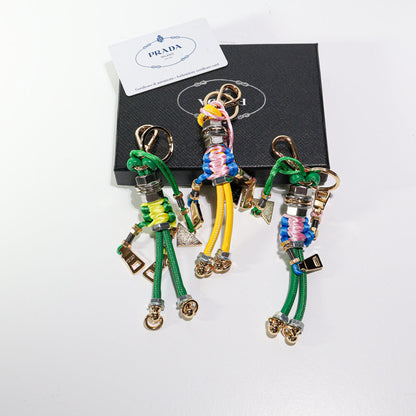 Prada Rope Keychain Colorful Bag Charm