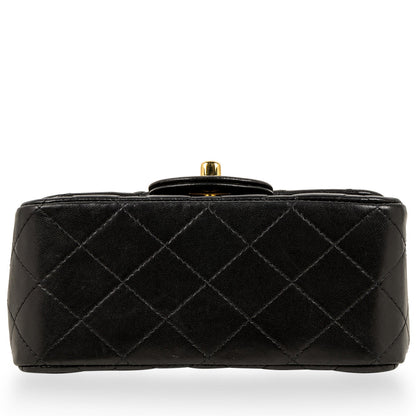 Chanel Classic Flap Lambskin Black Shoulder Bag Style 243