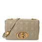 Christian Dior Supple Calfskin Cannage Medium Caro Bag Beige