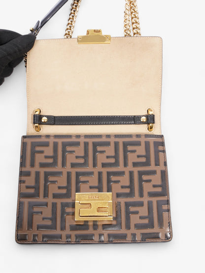Fendi Kan U Leather Red Shoulder Bag Leather