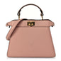 Fendi Shiny Nappa Petite Peekaboo I SEE U Satchel Baby Pink