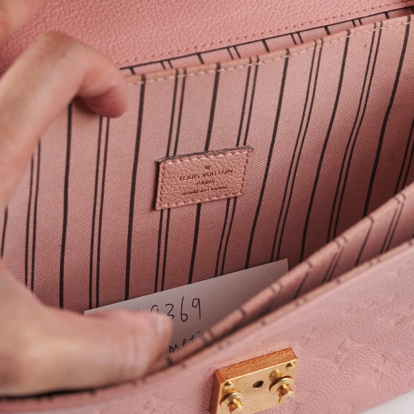 Louis Vuitton Pochette Metis Empreinte Pink