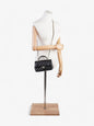 Chanel Rectangular Top Handle Bag Black Lambskin Leather Mini