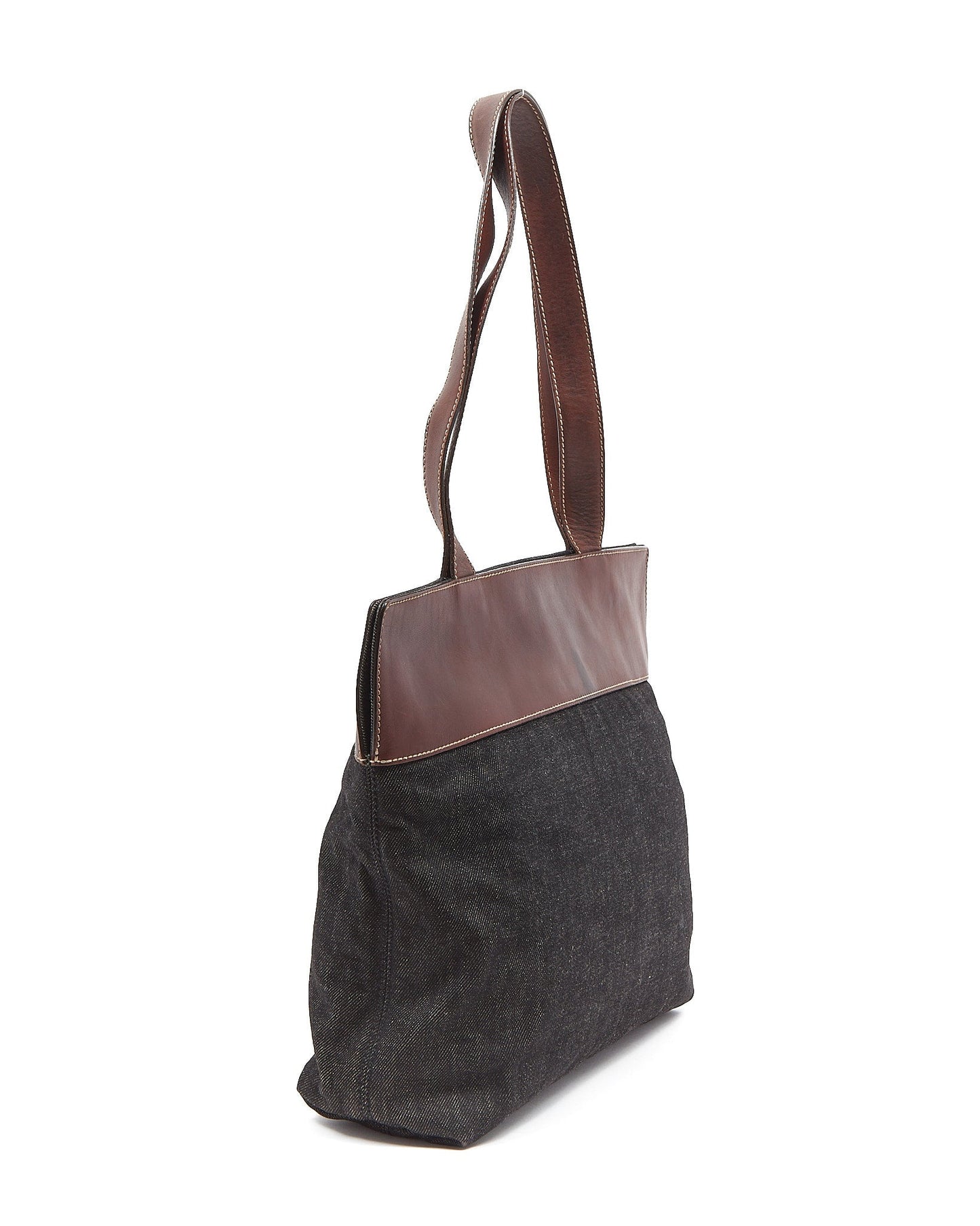 Chanel Brown Leather and CC Tote Bag