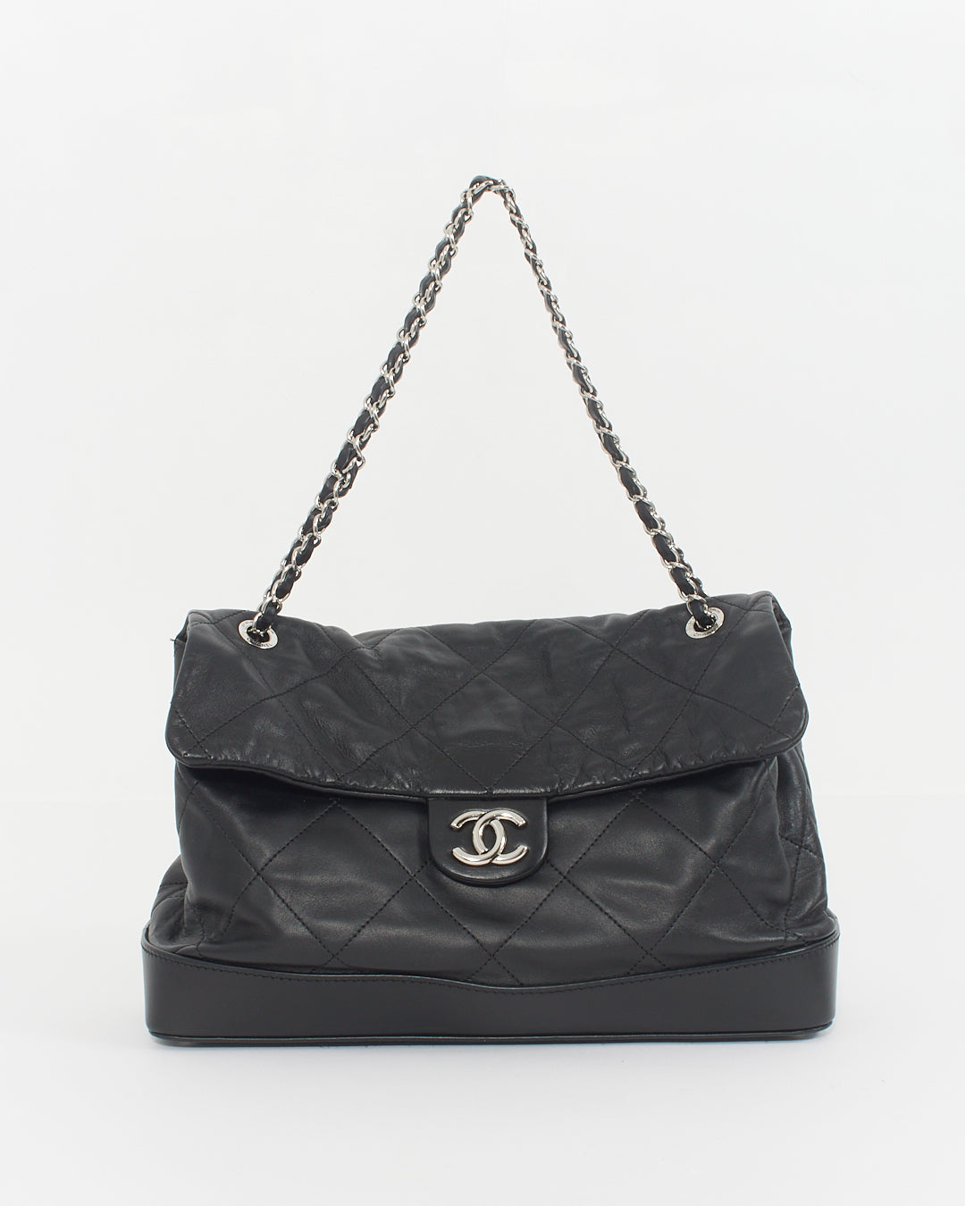 Chanel Black Lambskin Ultimate Stitch Structured Shoulder Bag