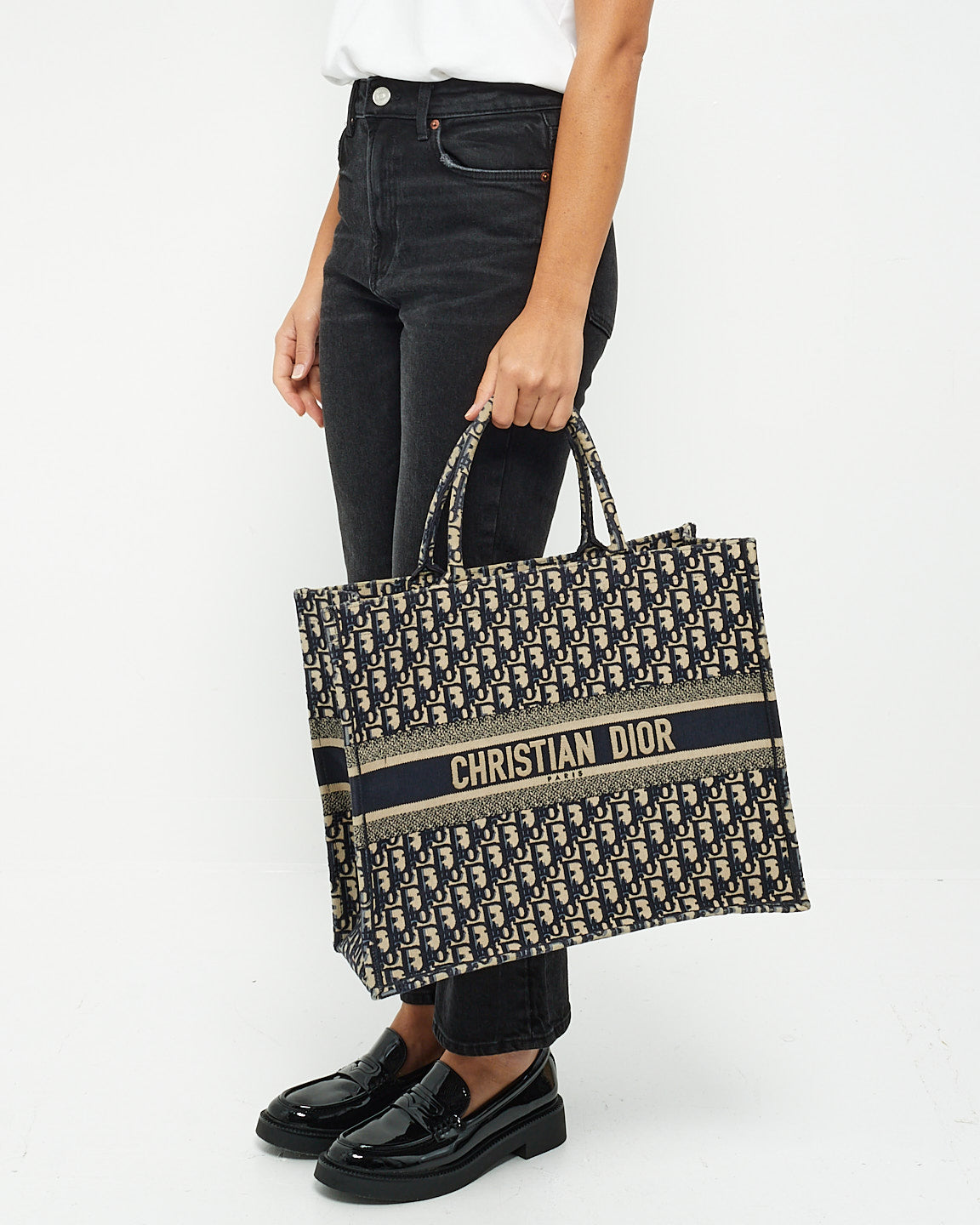 Dior Book Tote Canvas Tote Bag