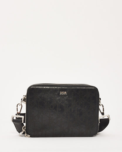 Dior Leather Canvas Crossbody Bag