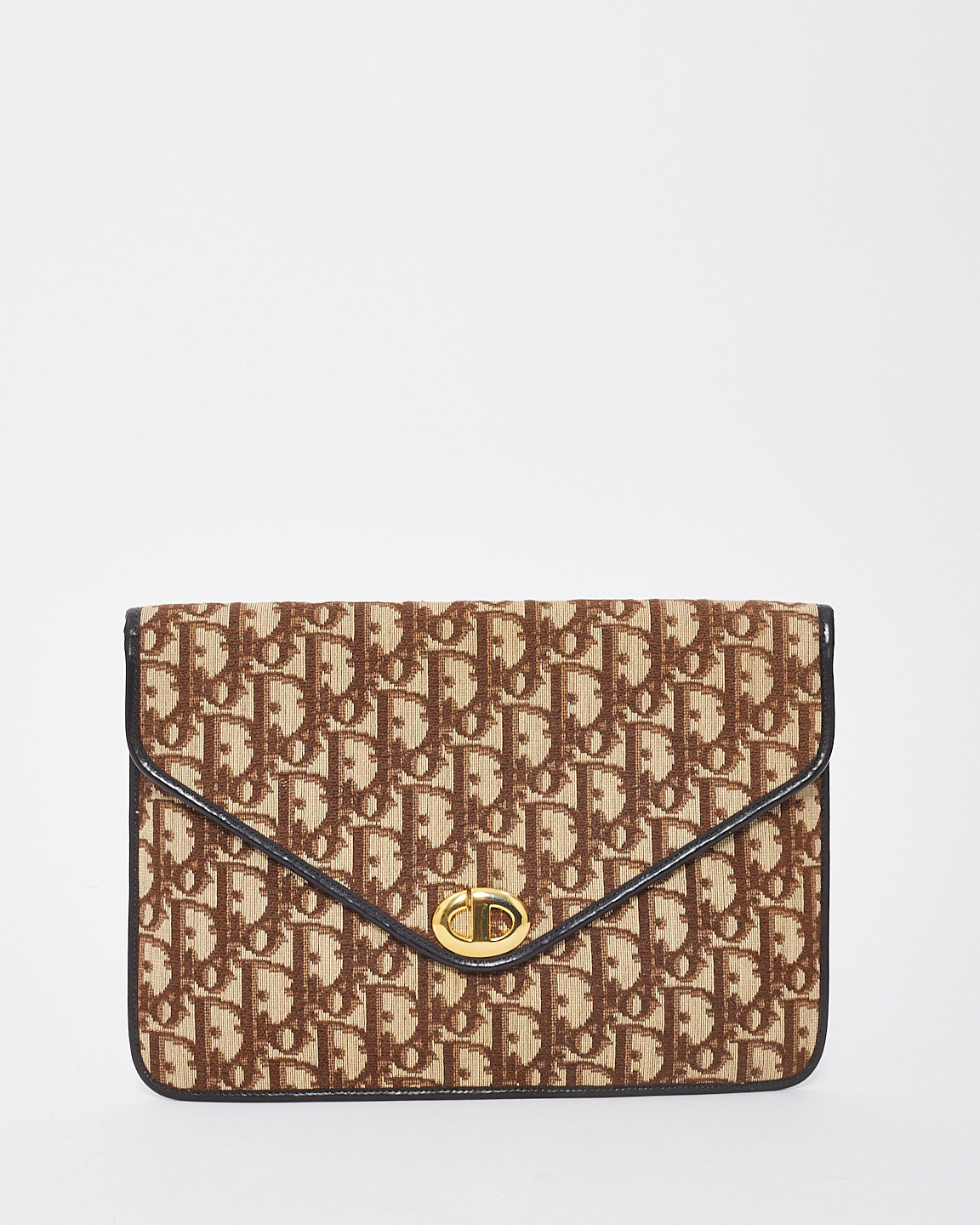 Dior Envelope Monogram Canvas Clutch Bag
