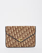 Dior Envelope Monogram Canvas Clutch Bag