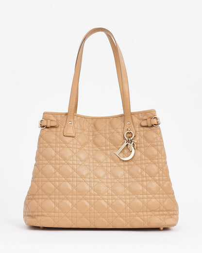 Dior Leather Canvas Tote Bag