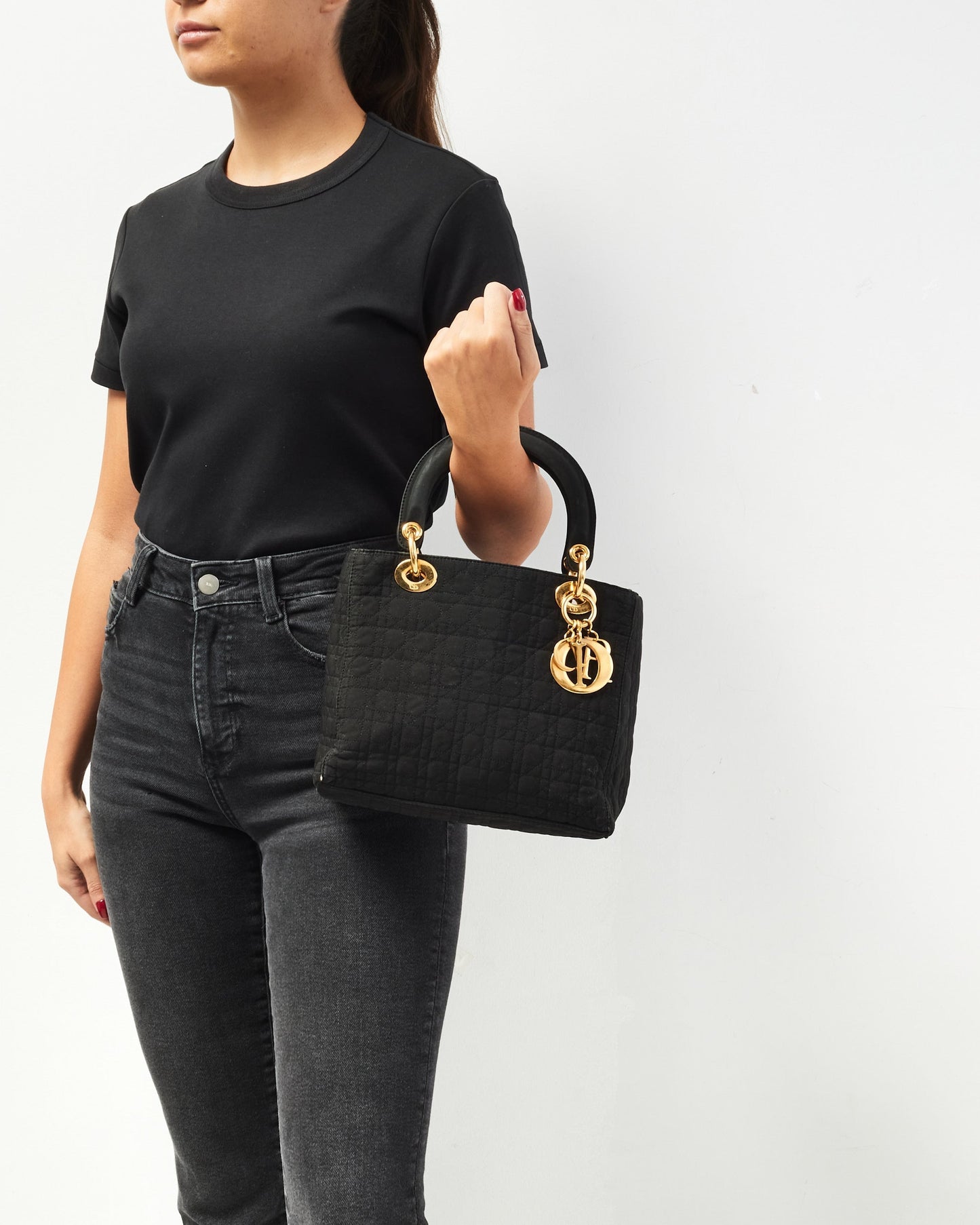 Dior Lady Dior Canvas Tote Bag