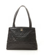 Chanel Black Caviar Quilted Tote Bag