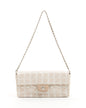 Chanel Beige Canvas New Travel Line East West Flap Bag