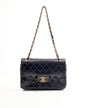 Chanel Black Lambskin 24K Gold Plated Small Classic Double Flap Bag