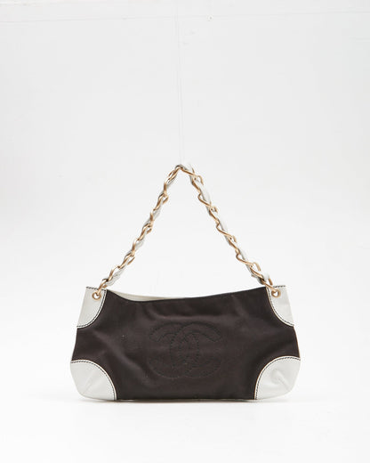 Chanel Black CC Stitch Shoulder Bag