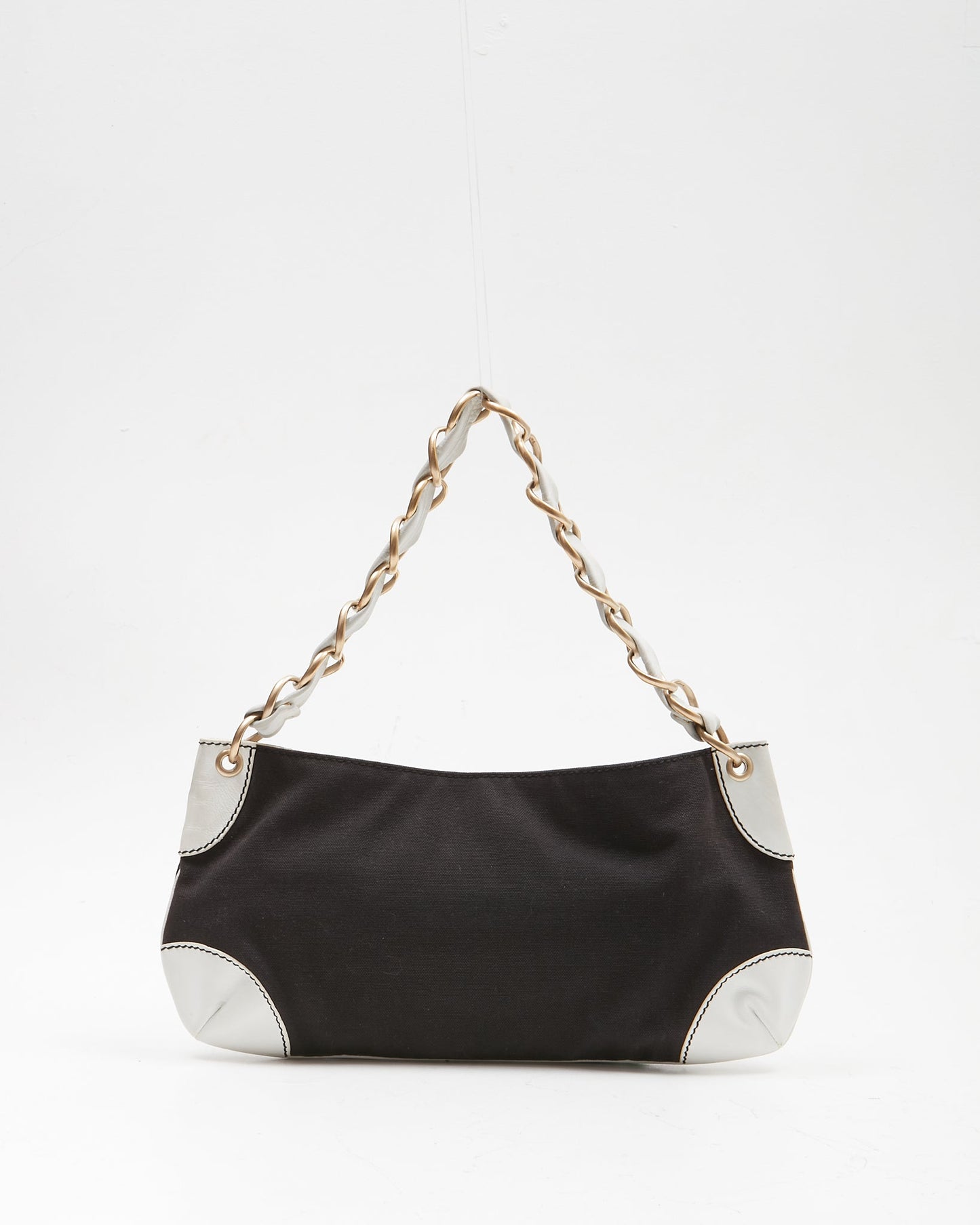 Chanel Black CC Stitch Shoulder Bag