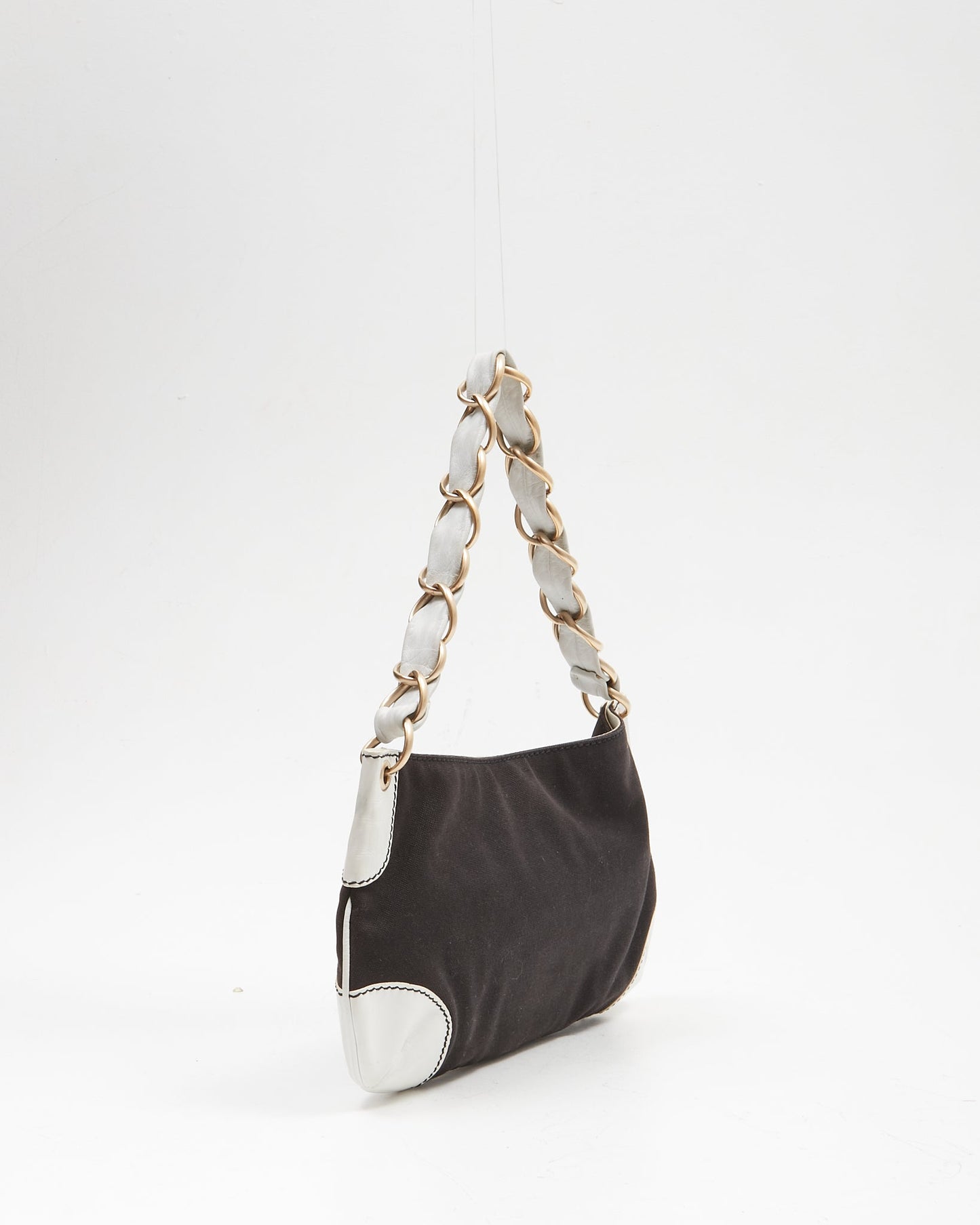 Chanel Black CC Stitch Shoulder Bag