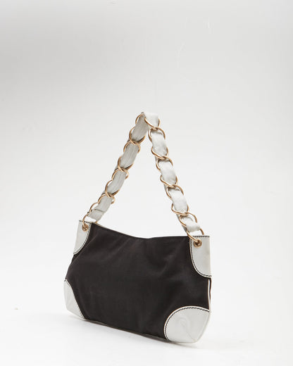 Chanel Black CC Stitch Shoulder Bag
