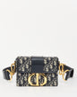Dior Leather Canvas Crossbody Bag