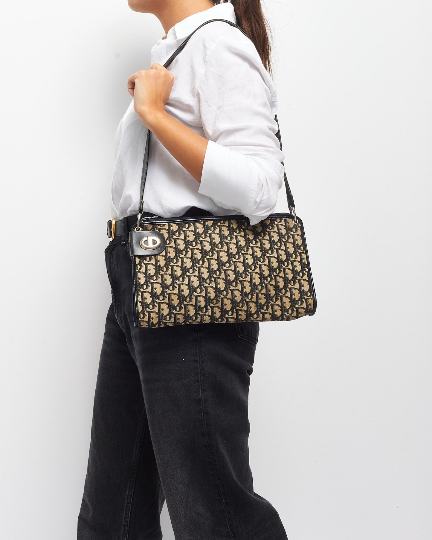 Dior Canvas Shoulder Bag