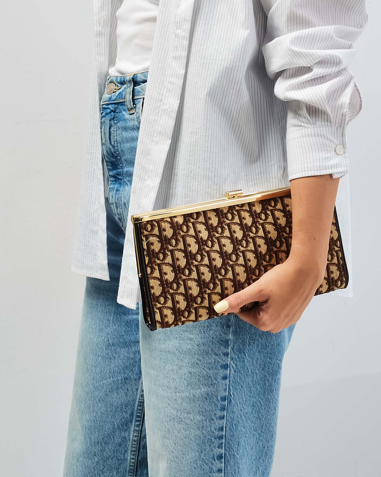Dior Canvas Clutch Bag