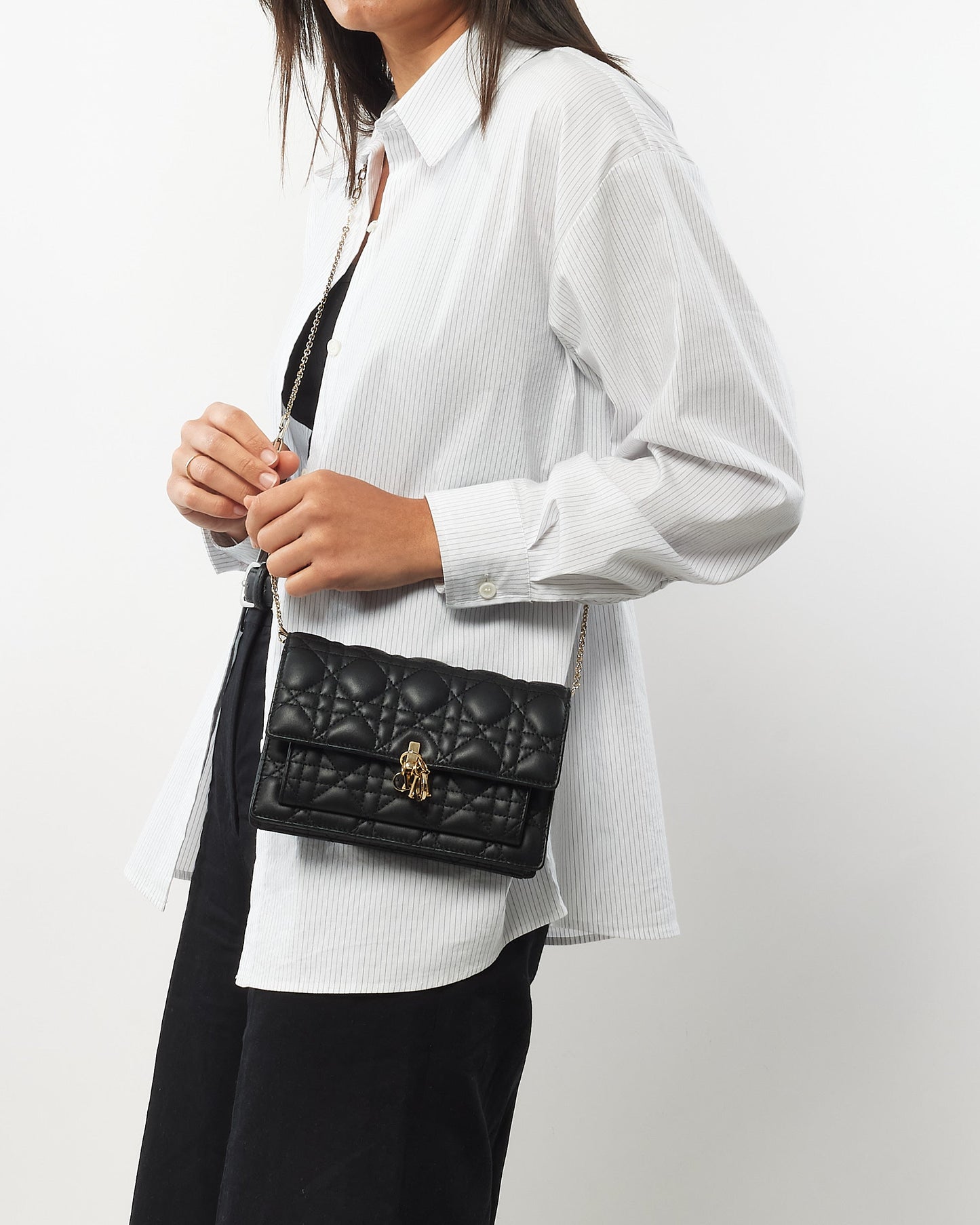 Dior Chain Leather Crossbody Bag