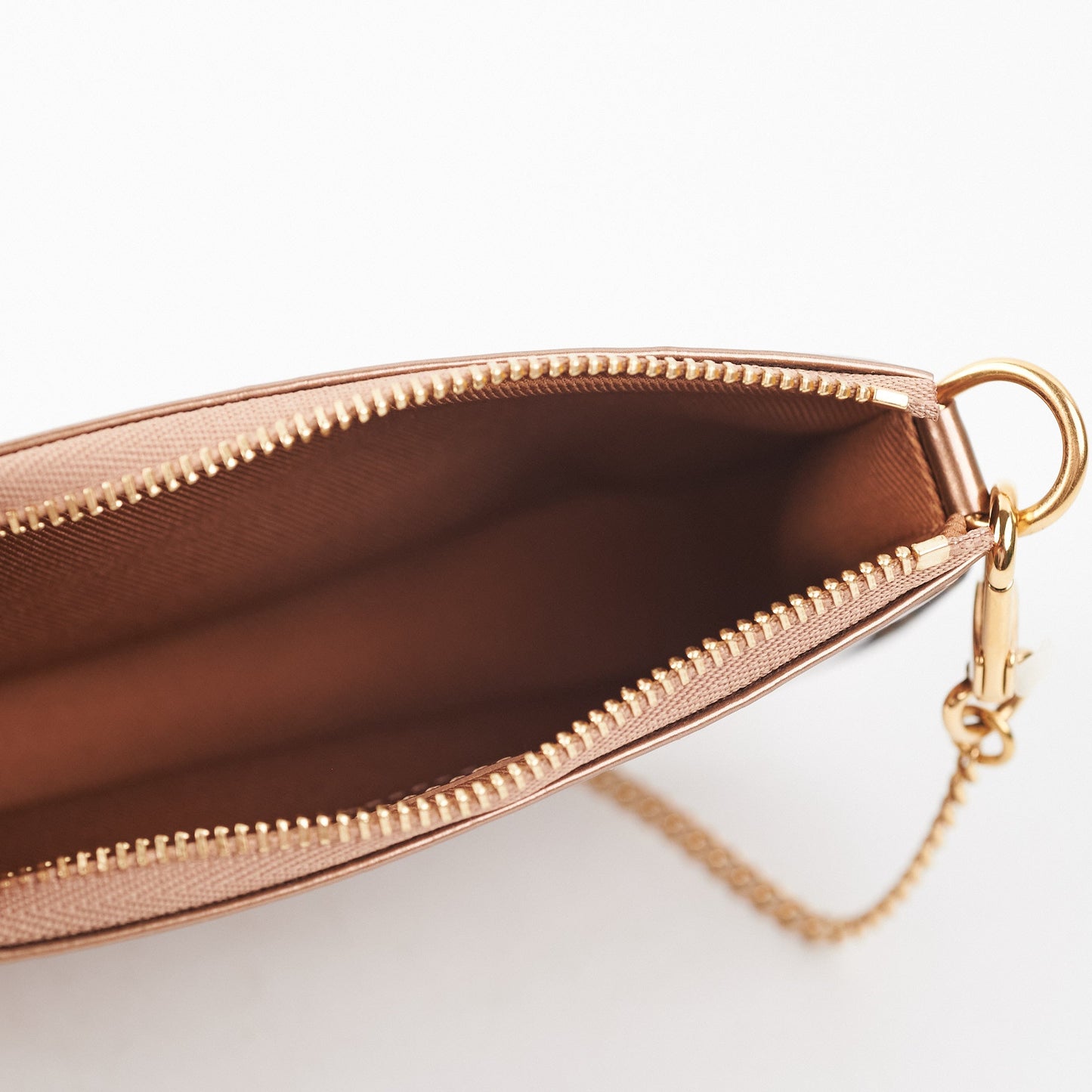 Louis Vuitton Mini Pochette Vernis Rose Gold