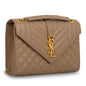 Saint Laurent Mixed Quilted Leather Satchel Bag