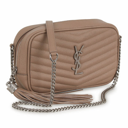 Saint Laurent Lou Beige Crossbody Beige